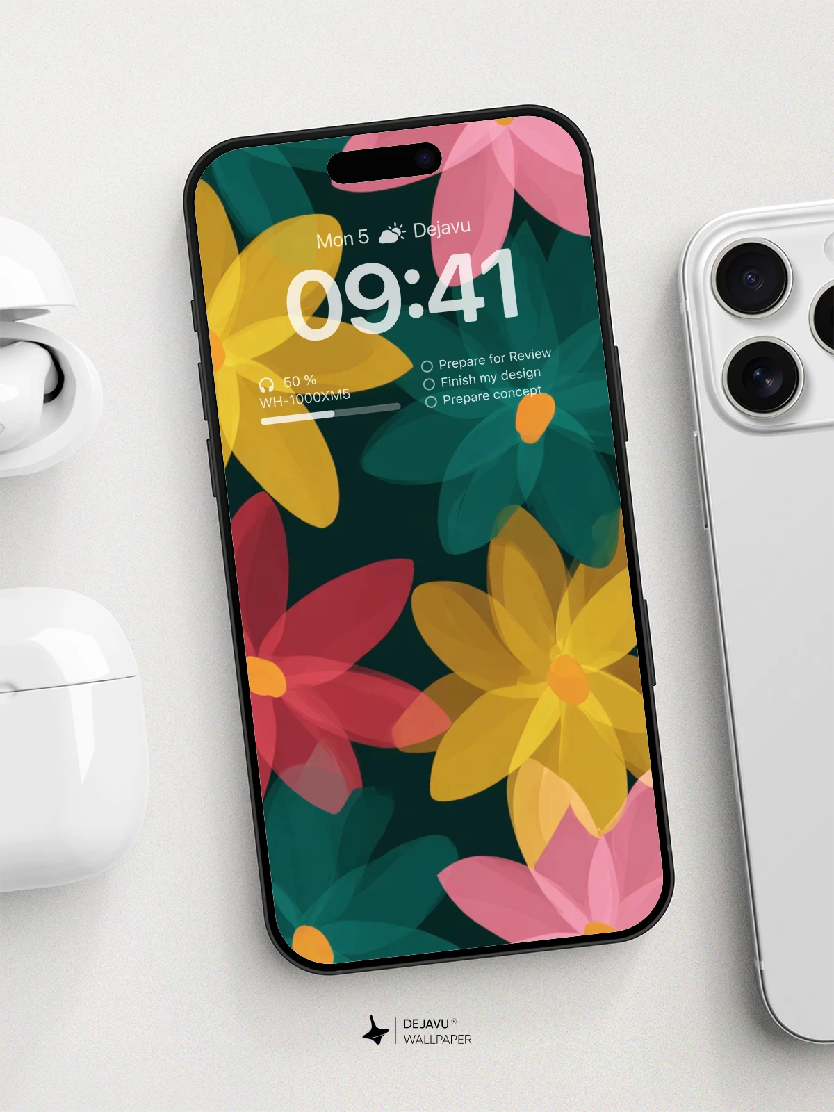 Vibrant Floral Pattern Wallpaper 8K for iPhone and Android