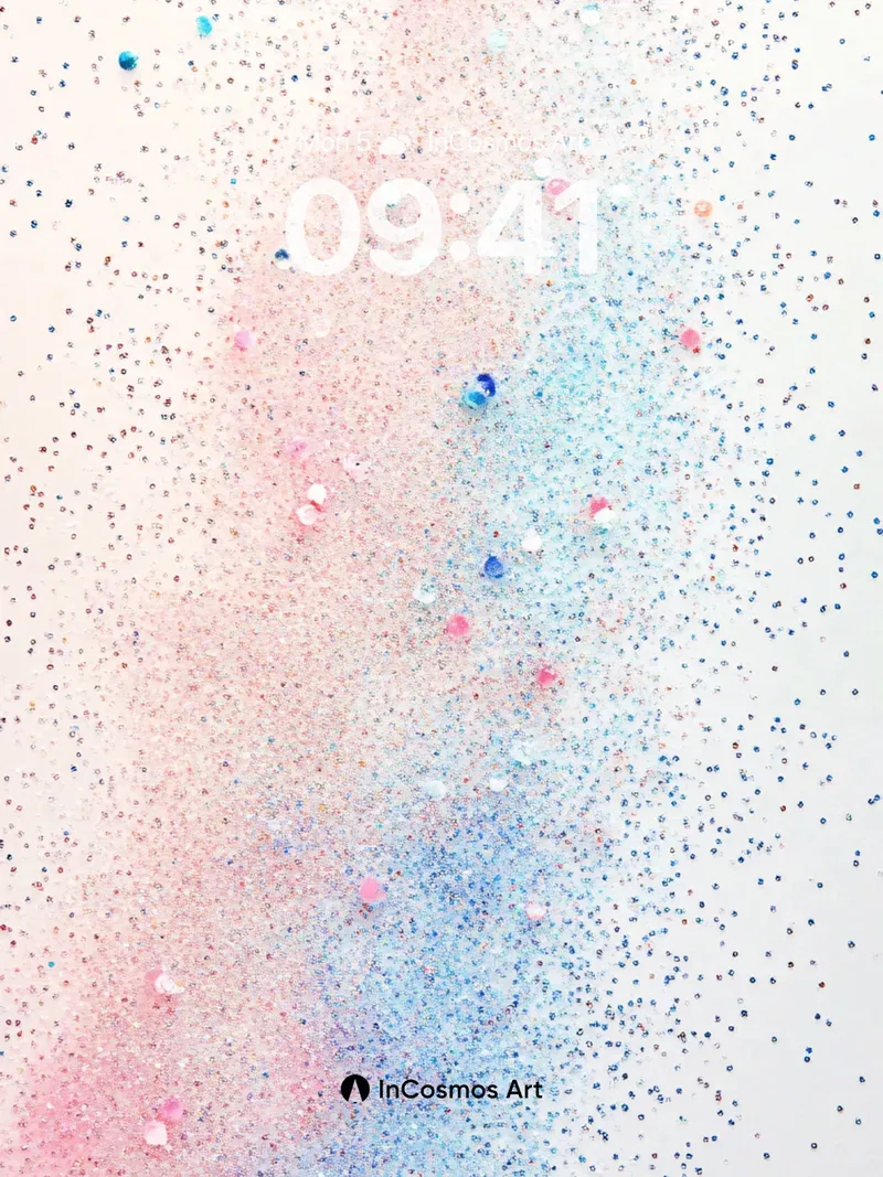 Whispering Confetti Wallpaper with Floating Hues