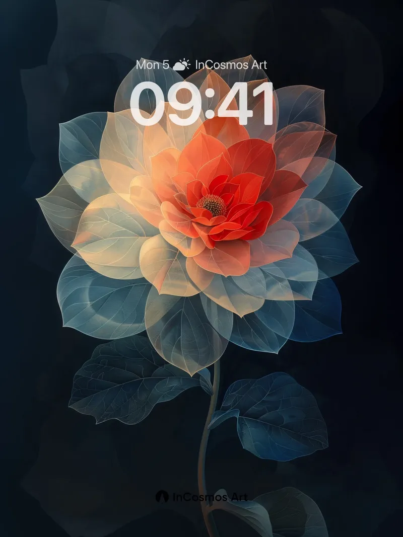 Luminous Bloom Wallpaper with Ethereal Petals