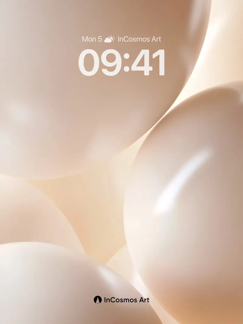 Luminous Sphere Wallpaper with Soft Glow