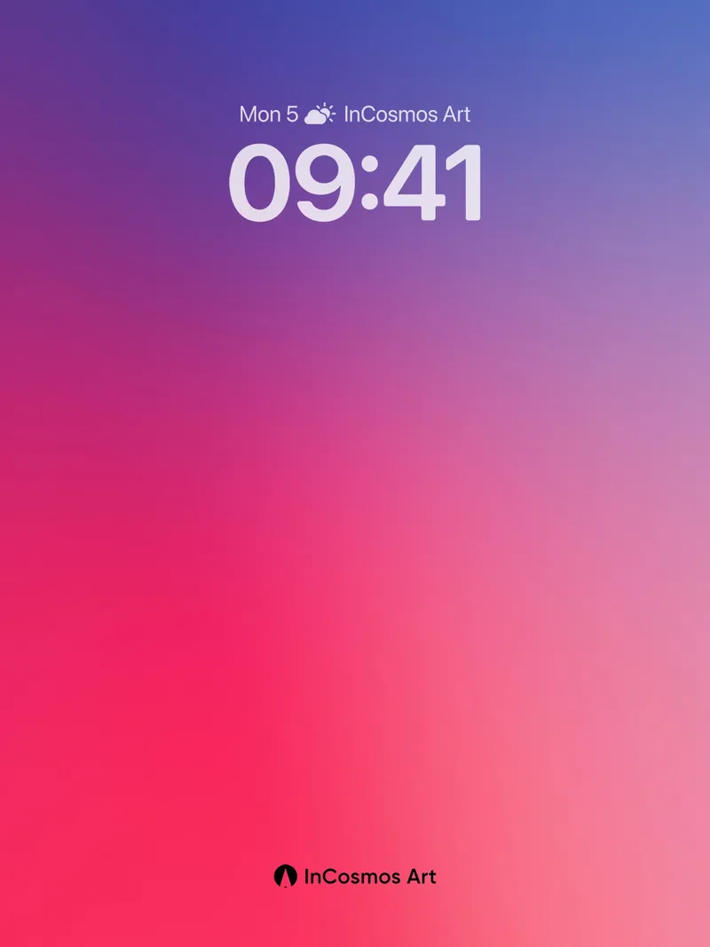 Crimson Horizon Wallpaper with Gradient Depth