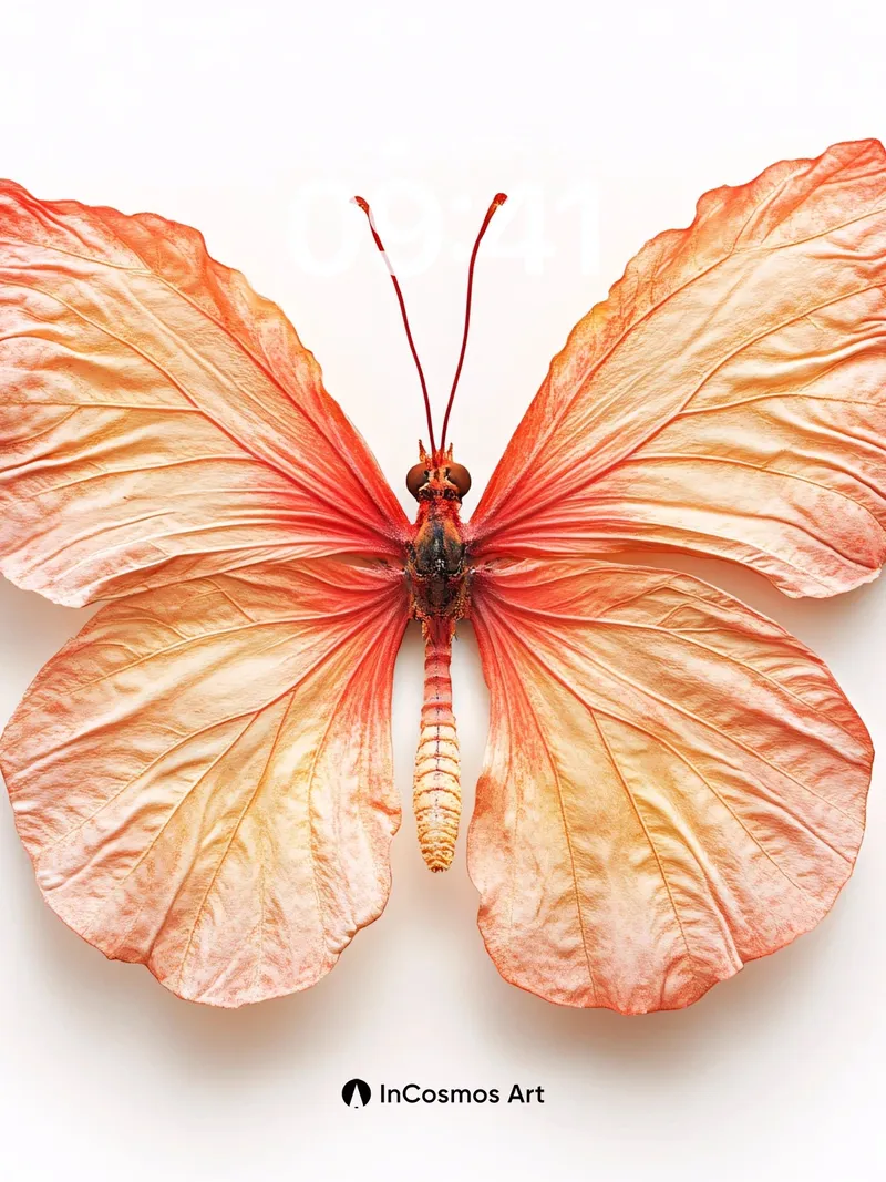 Serenity Wings Wallpaper with Petal Veins