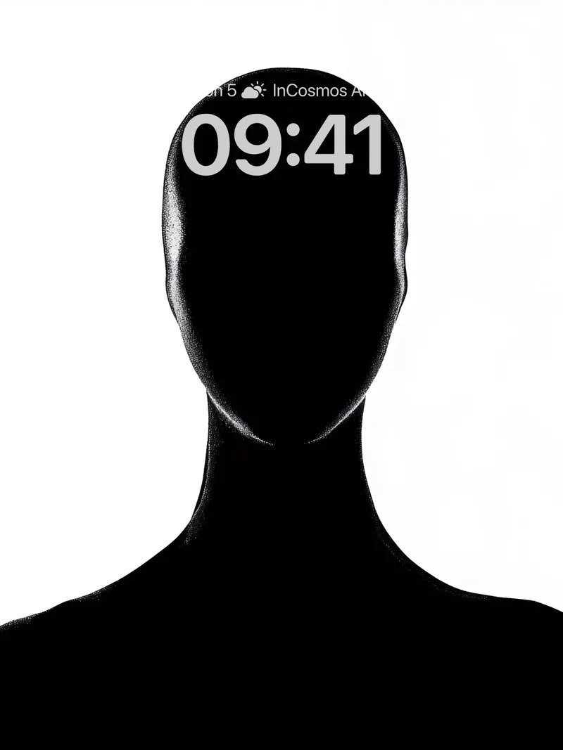 Silhouetted Stillness Wallpaper with Shadowed Contours
