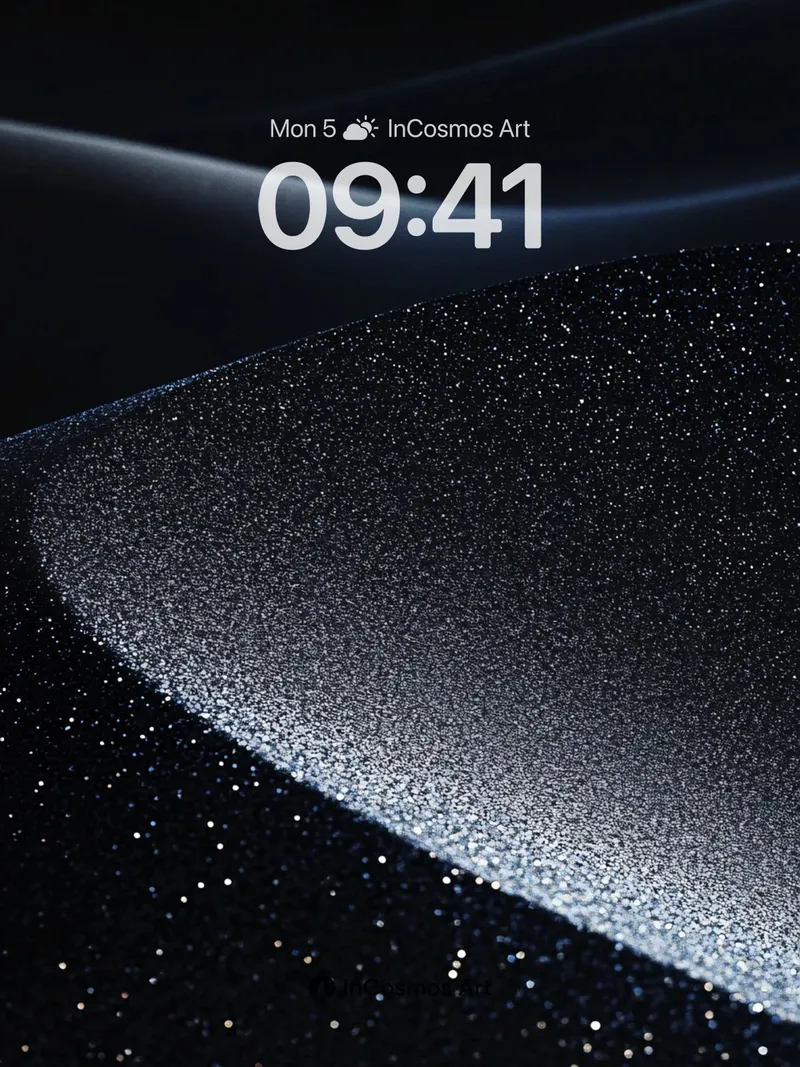 Stellar Dune Wallpaper with Cosmic Dust