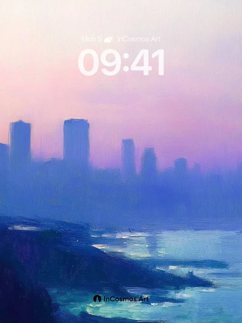 Serenity Mirage Wallpaper with City Haze