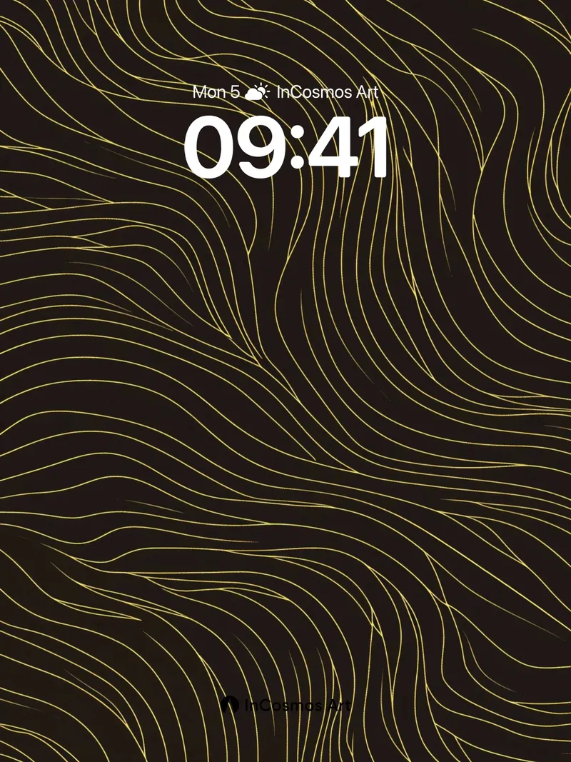 Golden Vein Wallpaper with Dark Pulse