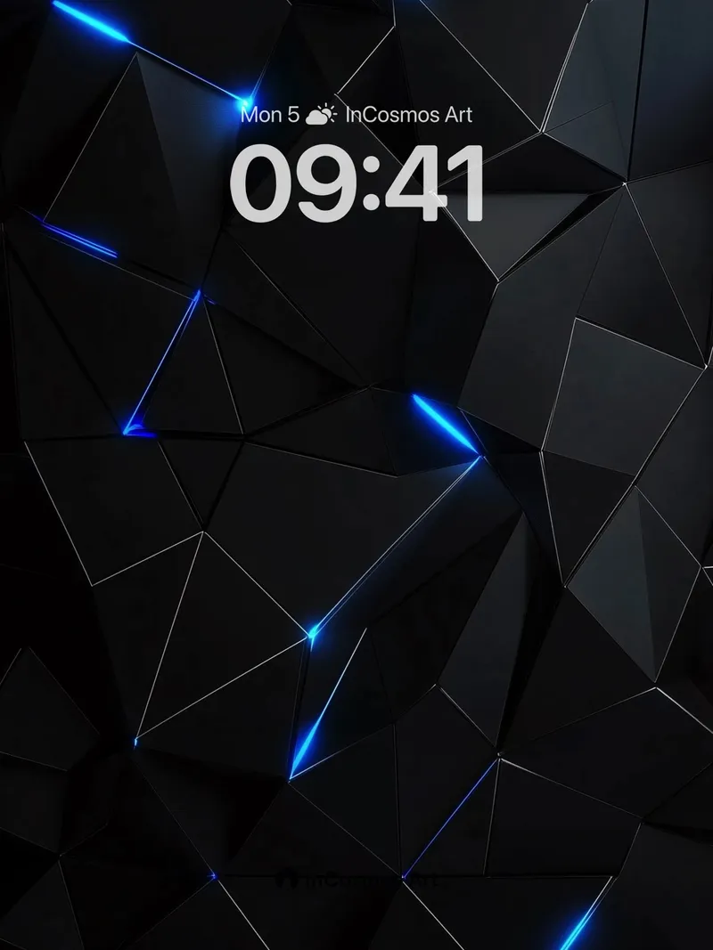 Neon Fracture Wallpaper with Electric Veins