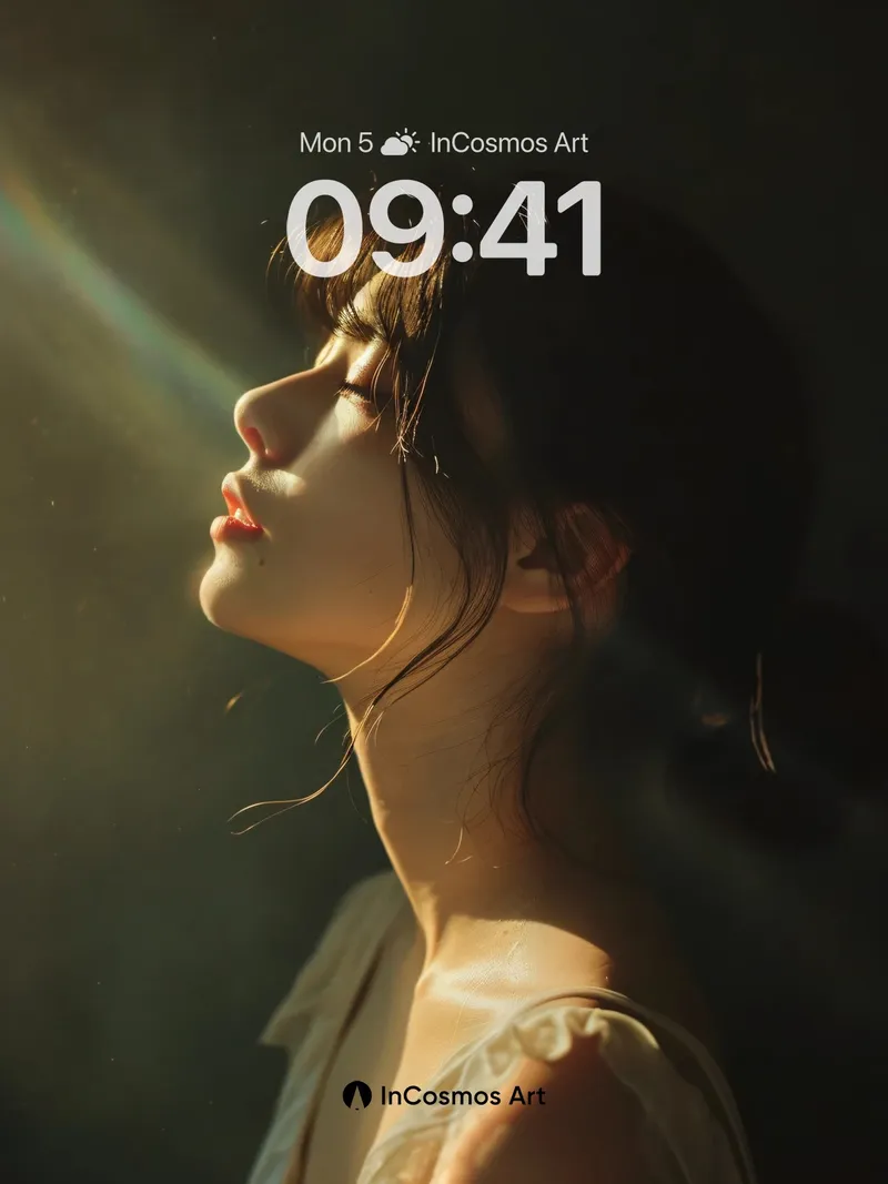 Golden Hush Wallpaper with Sunlit Silhouette