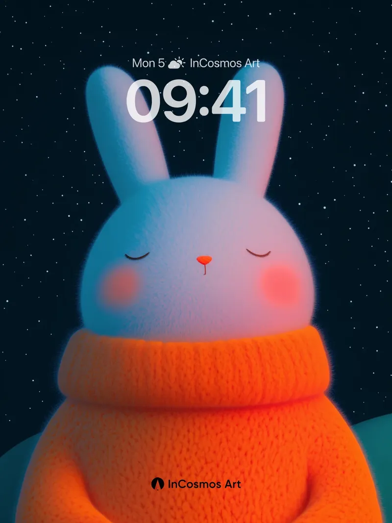 Stellar Hush Wallpaper with Knitted Warmth