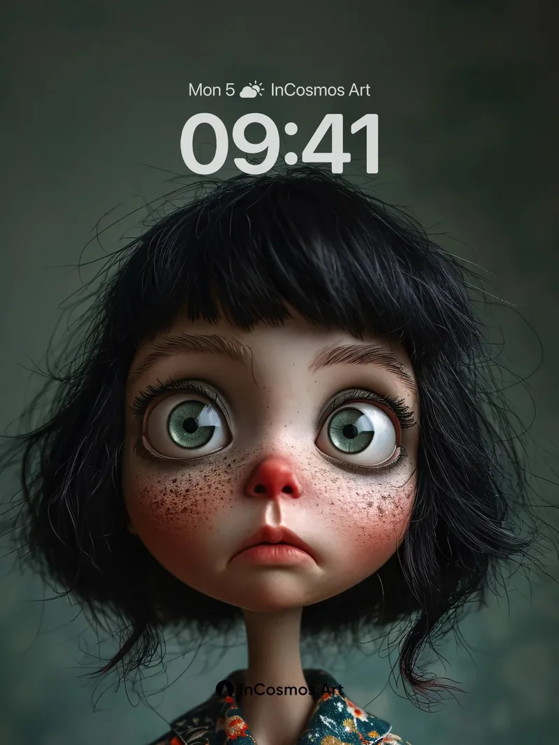 Whispering Eyes Wallpaper with Velvet Shadows