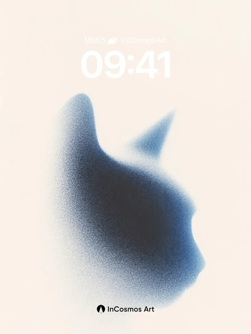 Silent Bloom Wallpaper with Faded Edge