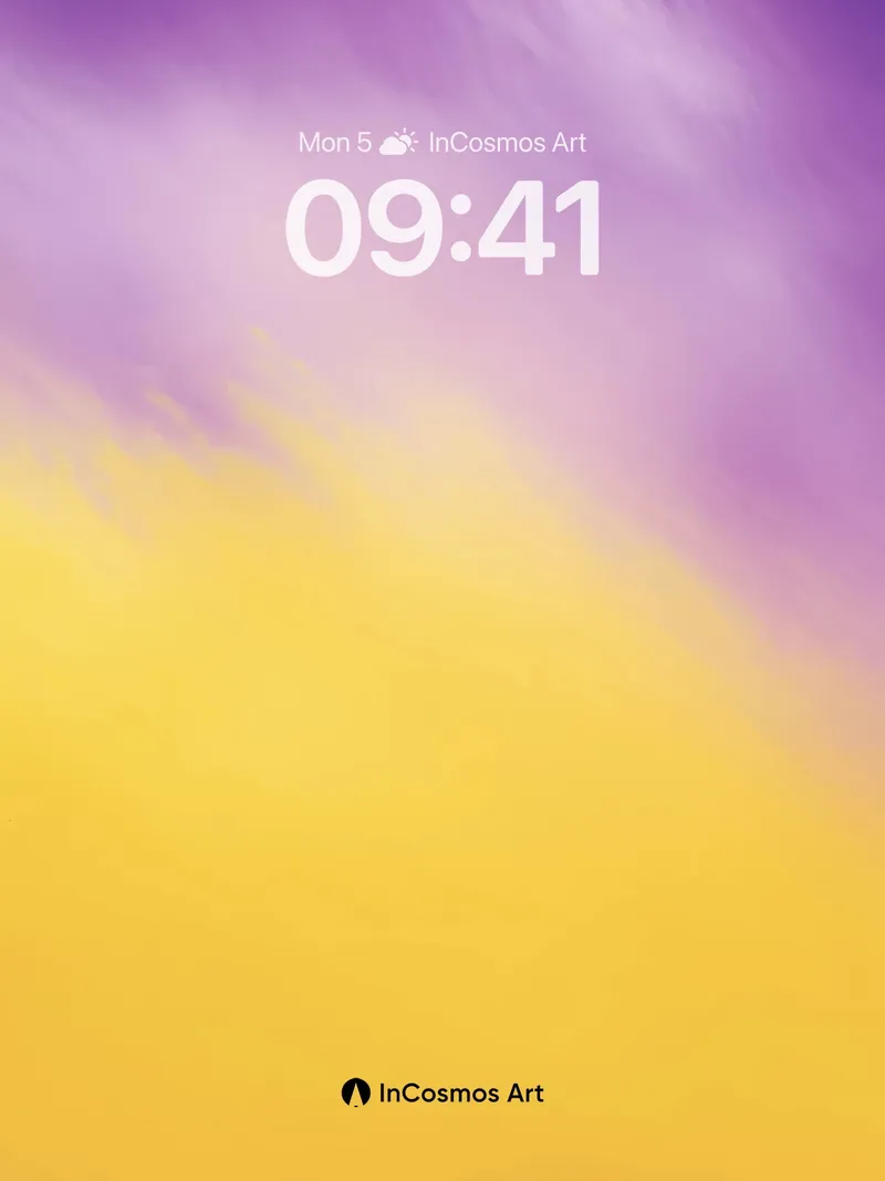 Lavender Hush Wallpaper with Golden Breath