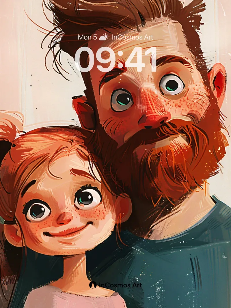 Warmth of Shared Gaze Wallpaper with Freckled Light
