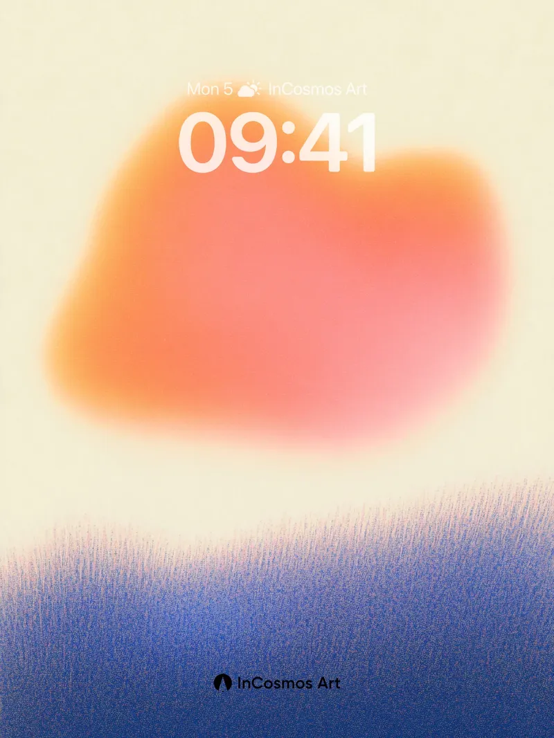 Serene Gradient Wallpaper with Floating Haze