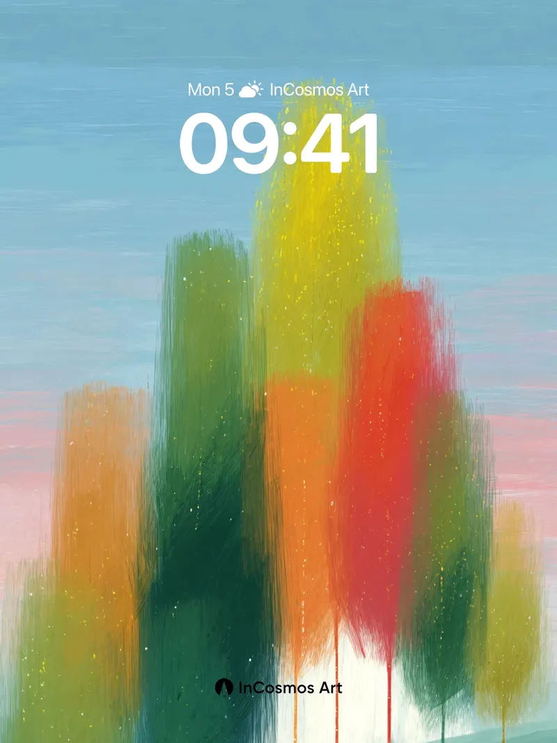 Whispering Canopy Wallpaper with Dappled Light