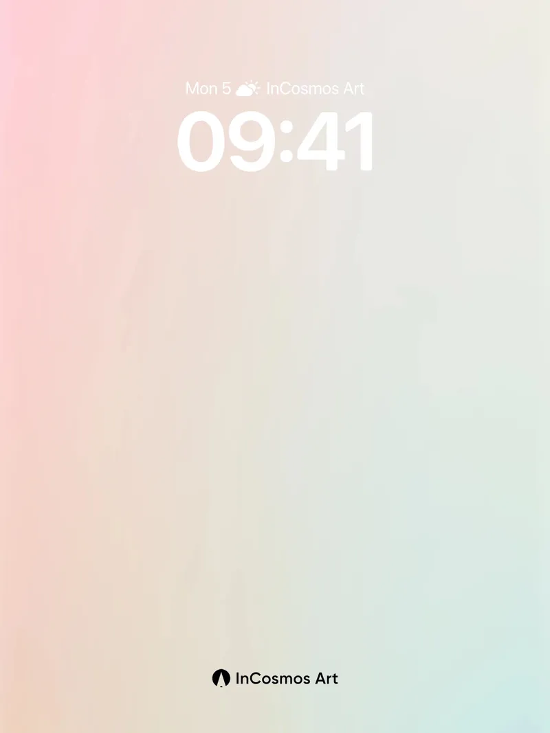 Soft Gradient Wallpaper with Ethereal Light