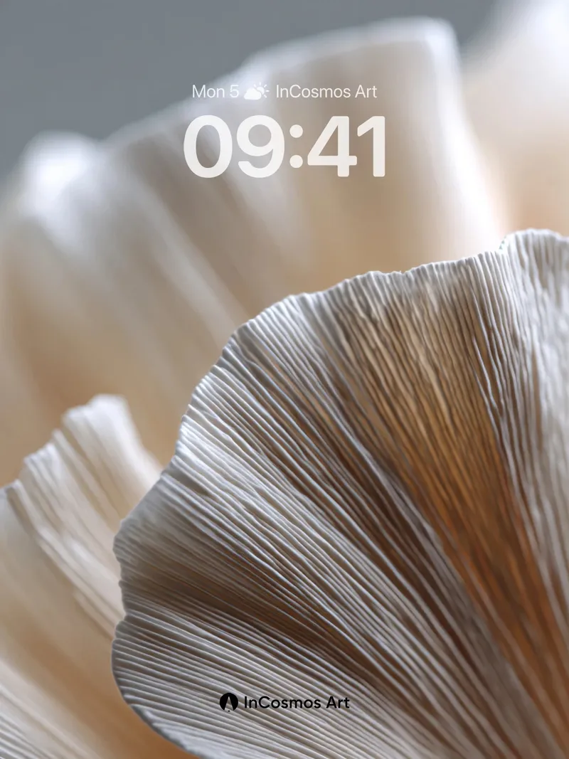 Silken Petal Wallpaper with Sunlit Veins