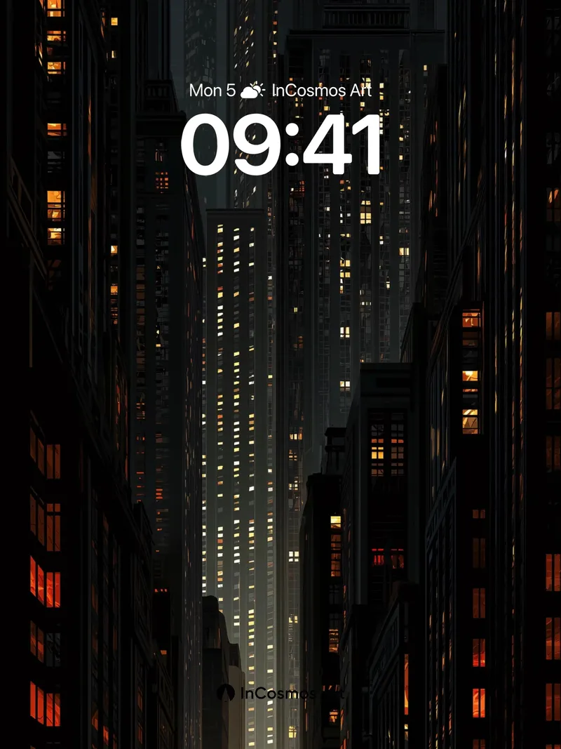 Neon Canopy Wallpaper with Vertical Light Veins