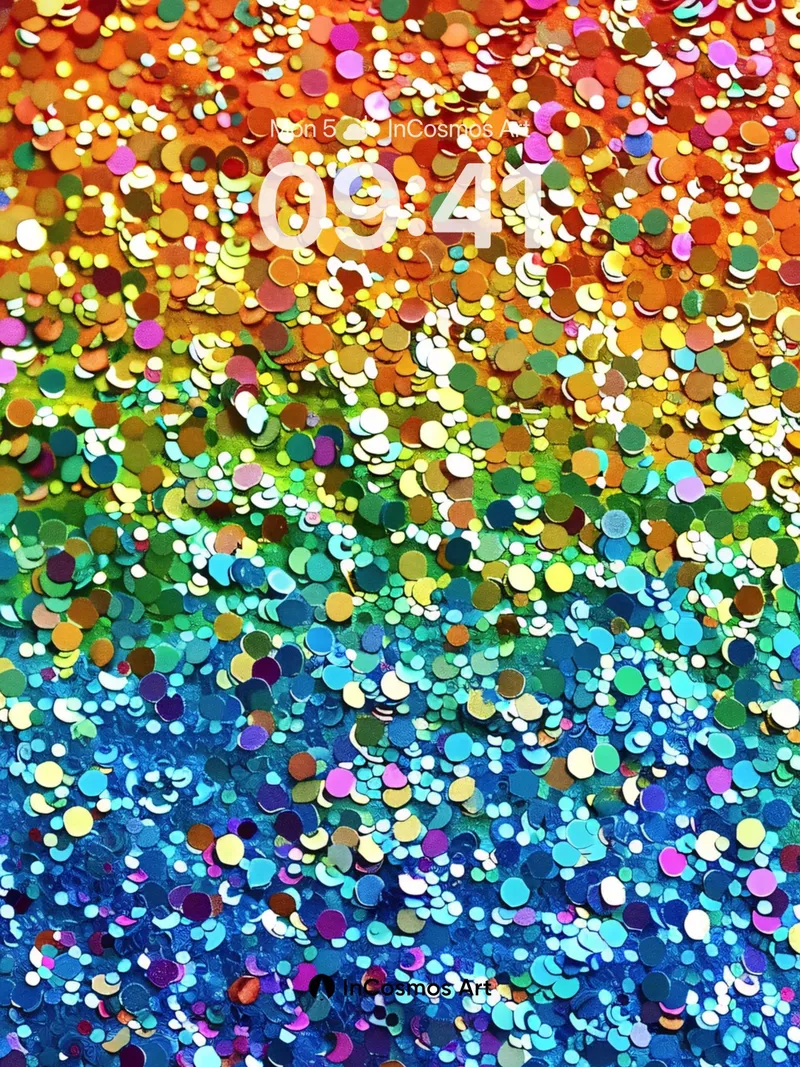 Rainbow Sparkle Wallpaper with Shimmering Depth