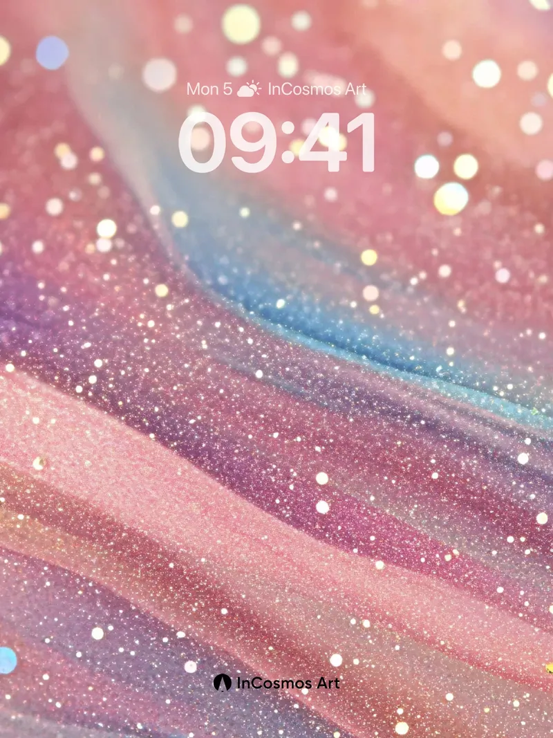 Luminous Veil Wallpaper with Starlight Drift