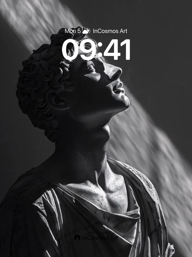 Sculpted Silence Wallpaper with Light's Whisper