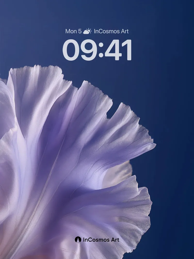 Lavender Whisper Wallpaper with Ethereal Petals