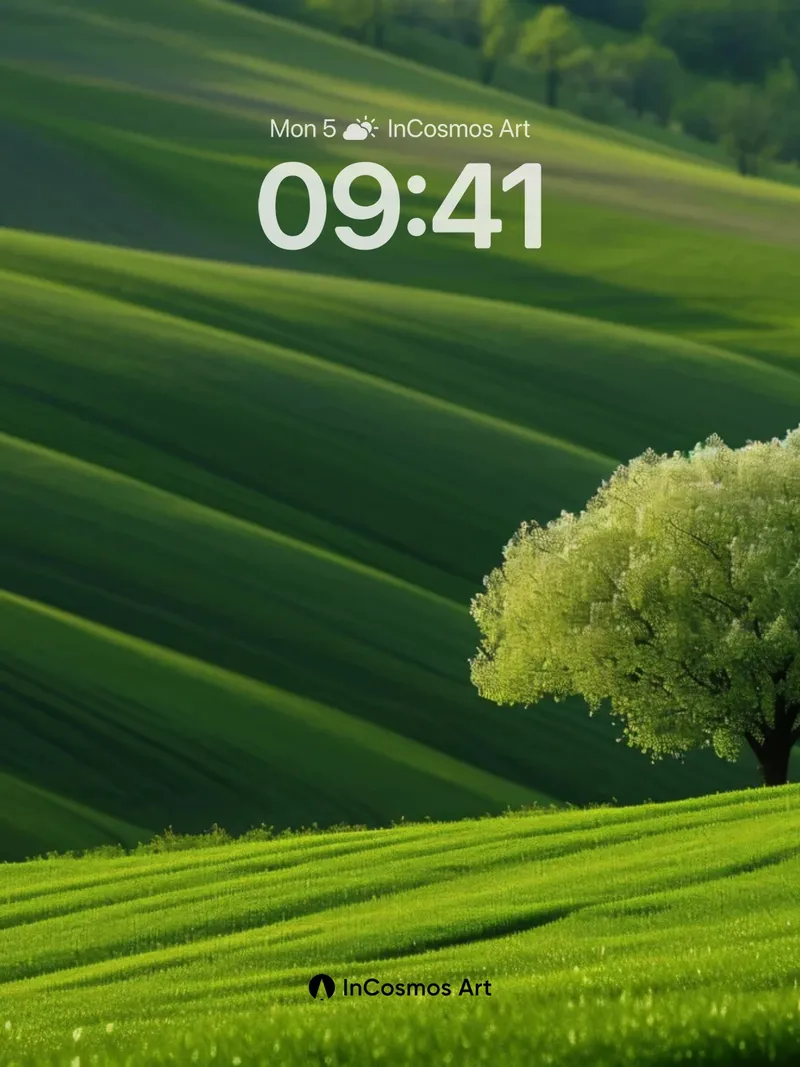 Serenity Ridge Wallpaper with Solitary Canopy