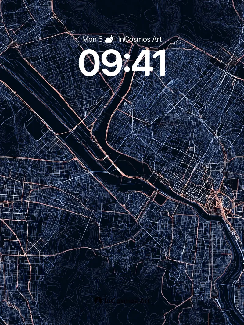 Neon Veil Wallpaper with City Pulse