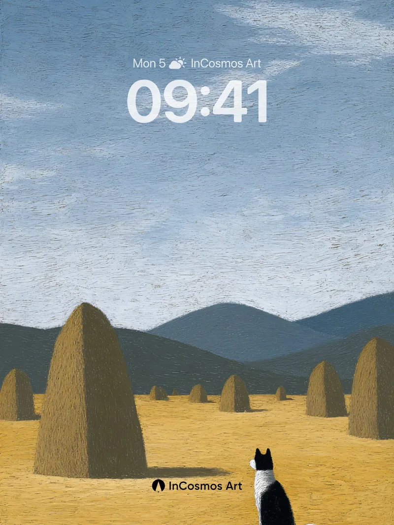 Serenity Haystack Wallpaper with Silent Watcher