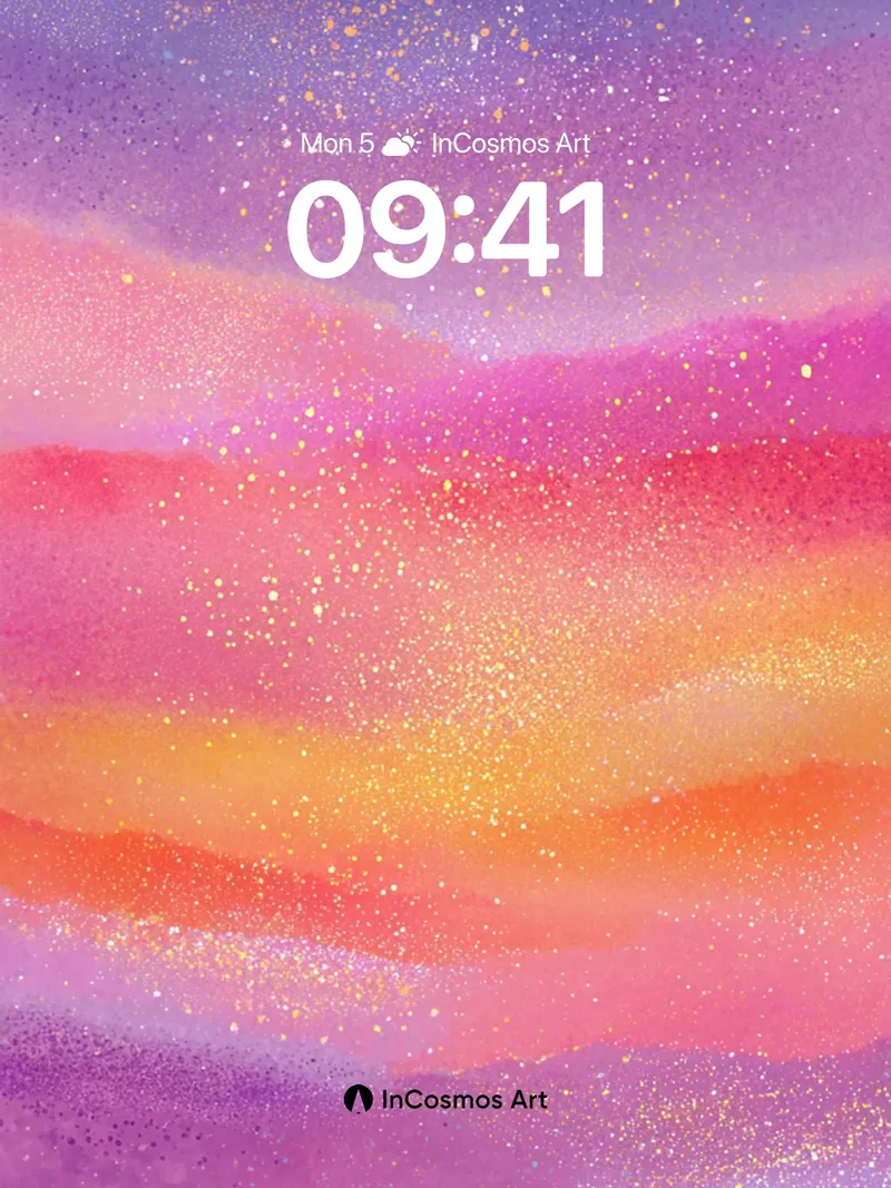 Cosmic Hush Wallpaper with Starlight Dust