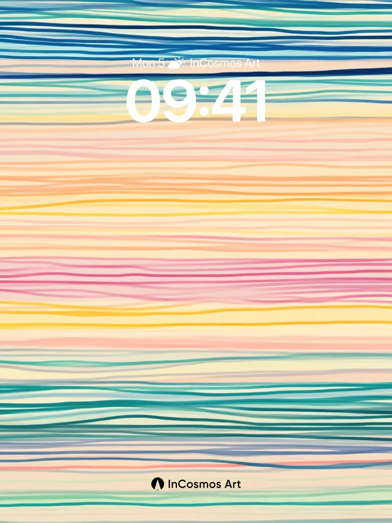 Serenity Wave Wallpaper with Liquid Light