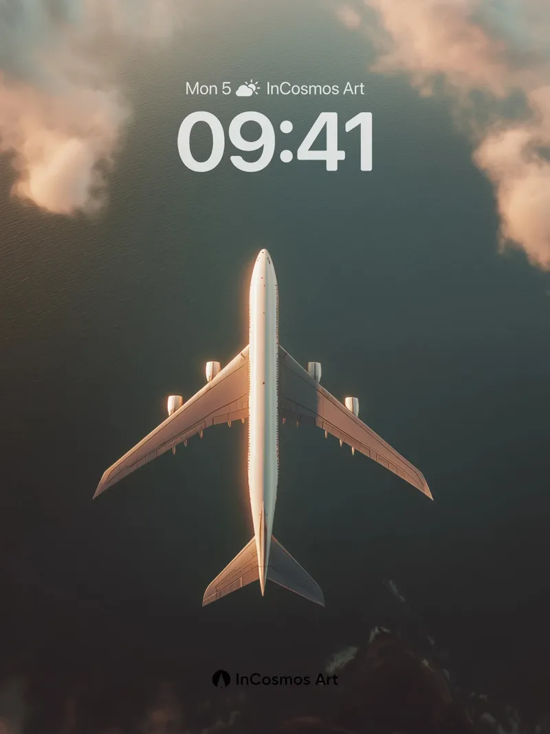 Golden Horizon Wallpaper with Silent Wings