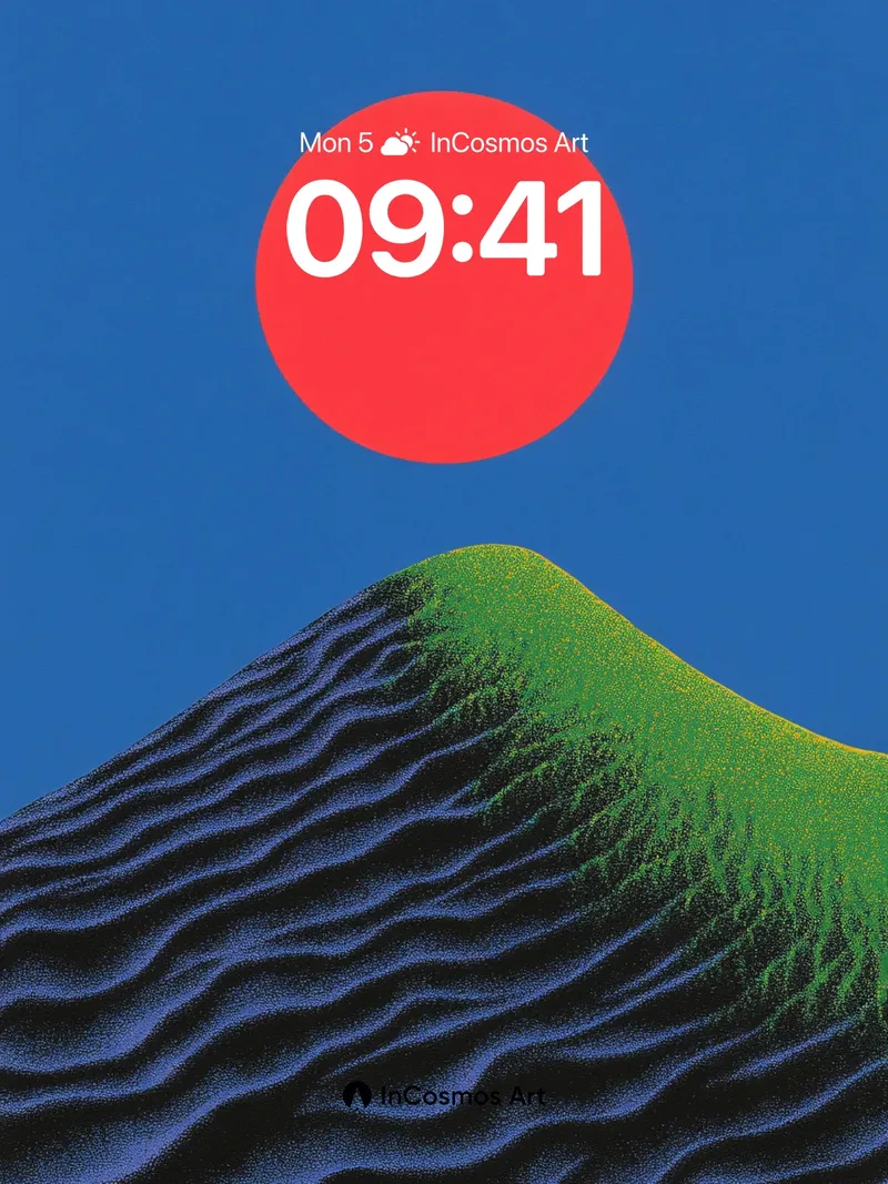 Surreal Summit Wallpaper with Living Light