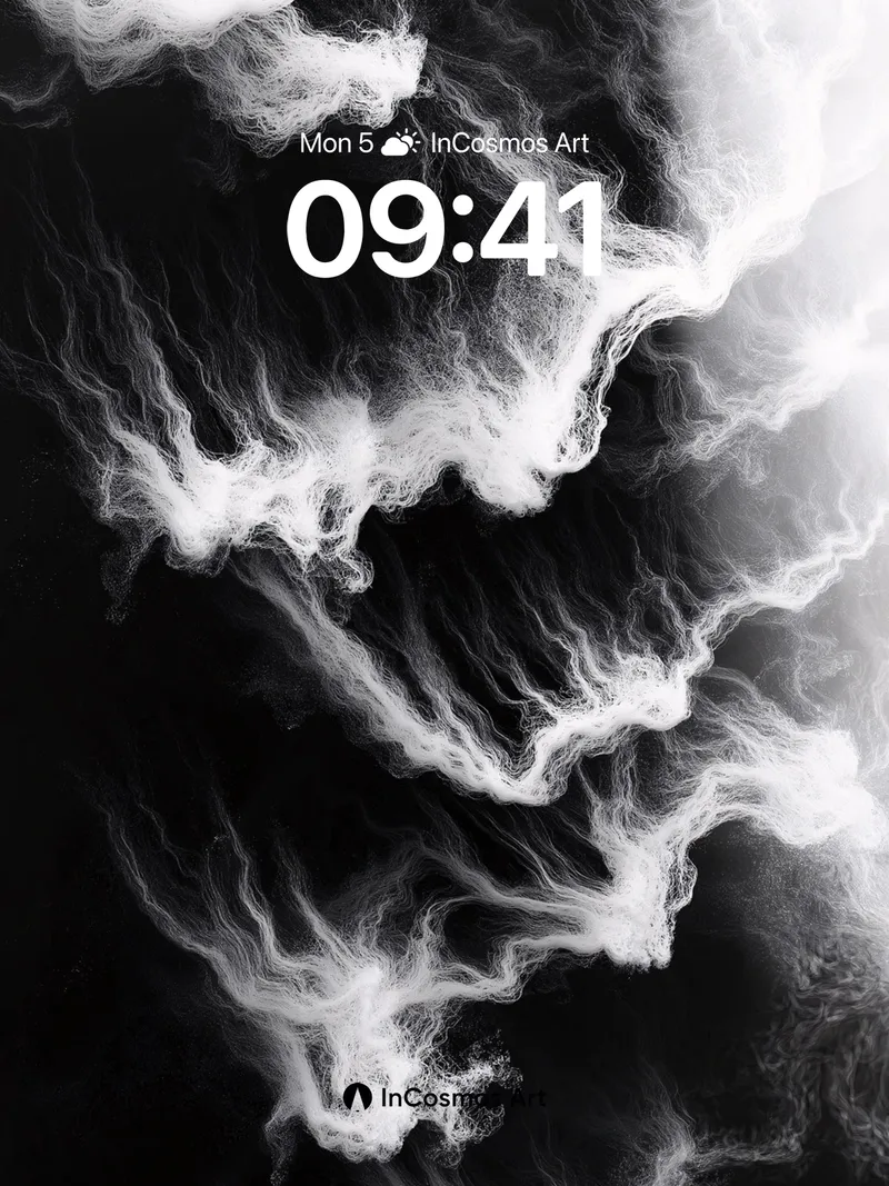 Ethereal Veil Wallpaper with Ghostly Trails