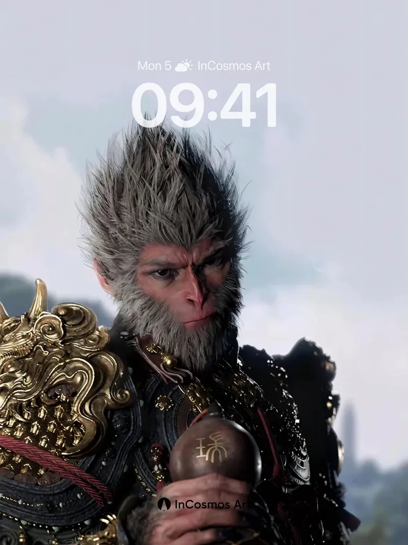 Fierce Mythos Wallpaper with Golden Armor