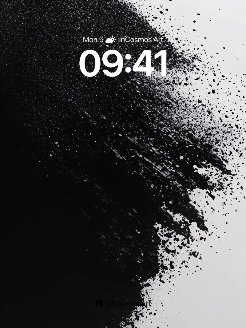 Void Edge Wallpaper with Particle Drift