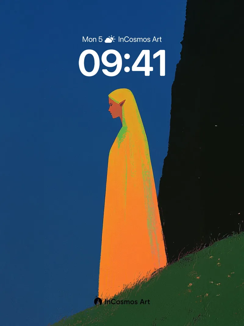 Serenity Cloak Wallpaper with Ethereal Light