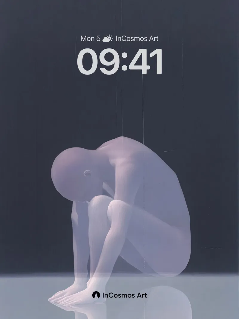 Silent Huddle Wallpaper with Ethereal Reflection