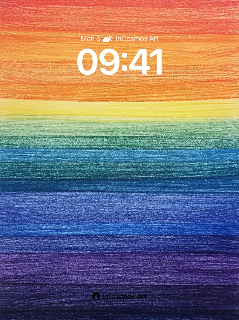 Spectrum Horizon Wallpaper with Textured Light