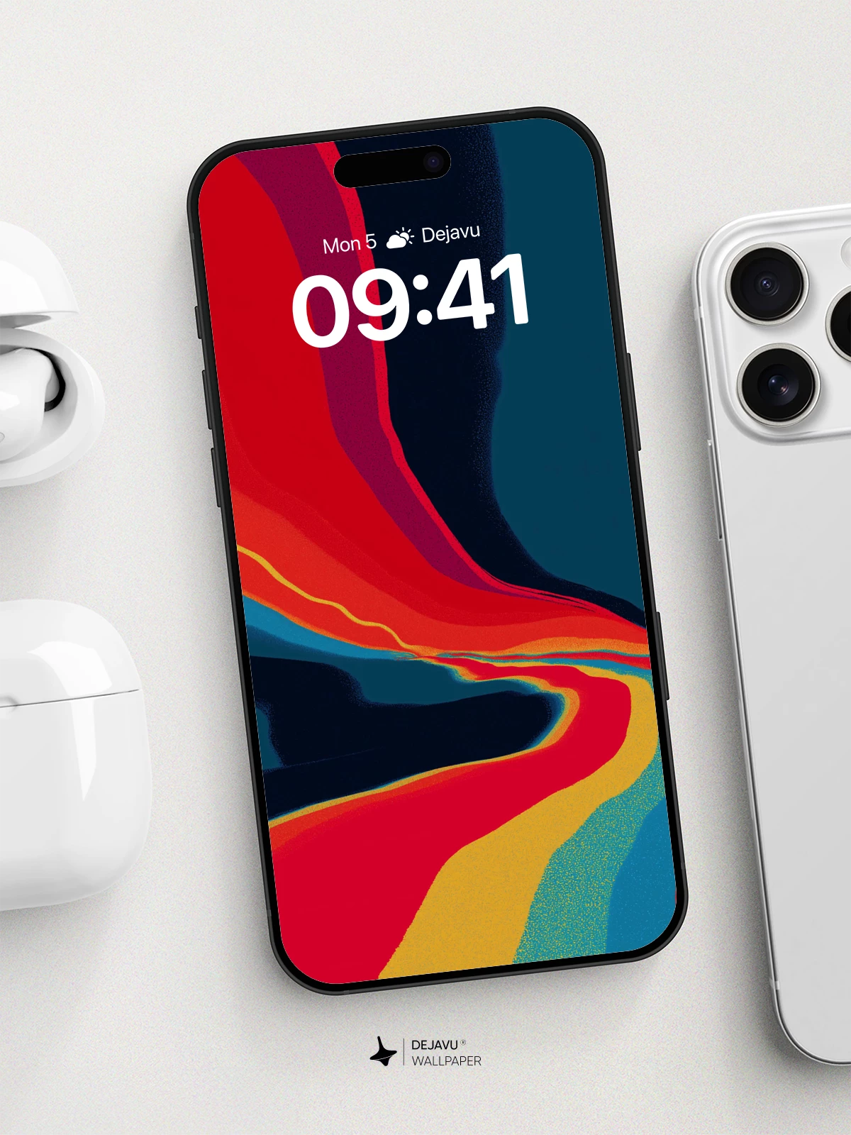 Vibrant Abstract Flow Wallpaper 8K for iPhone and Android