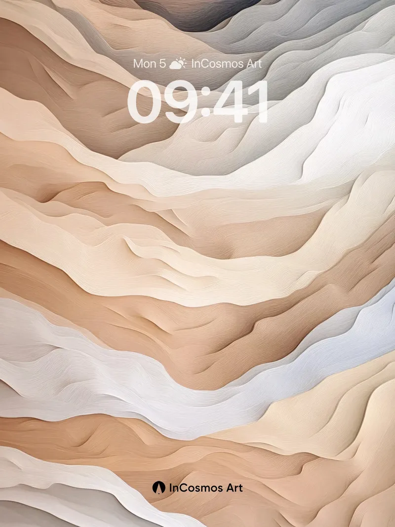 Serenity Dunes Wallpaper with Sandstone Flow