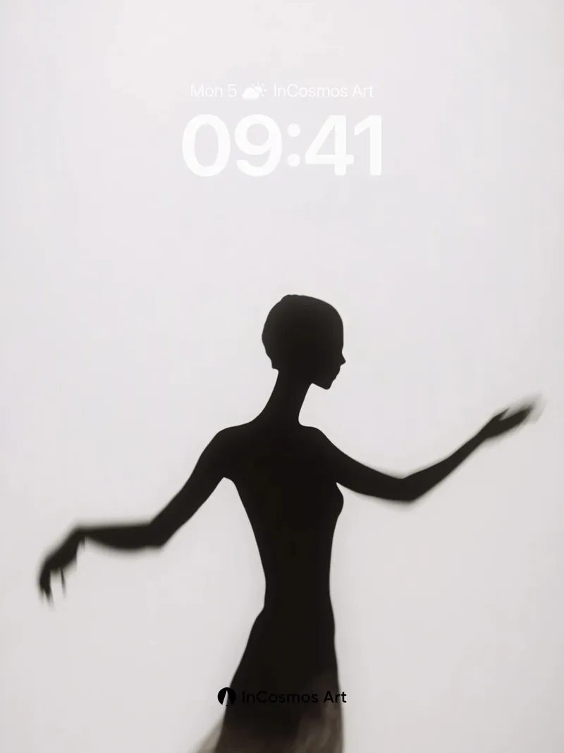 Silhouette Mirage Wallpaper with Ethereal Drift