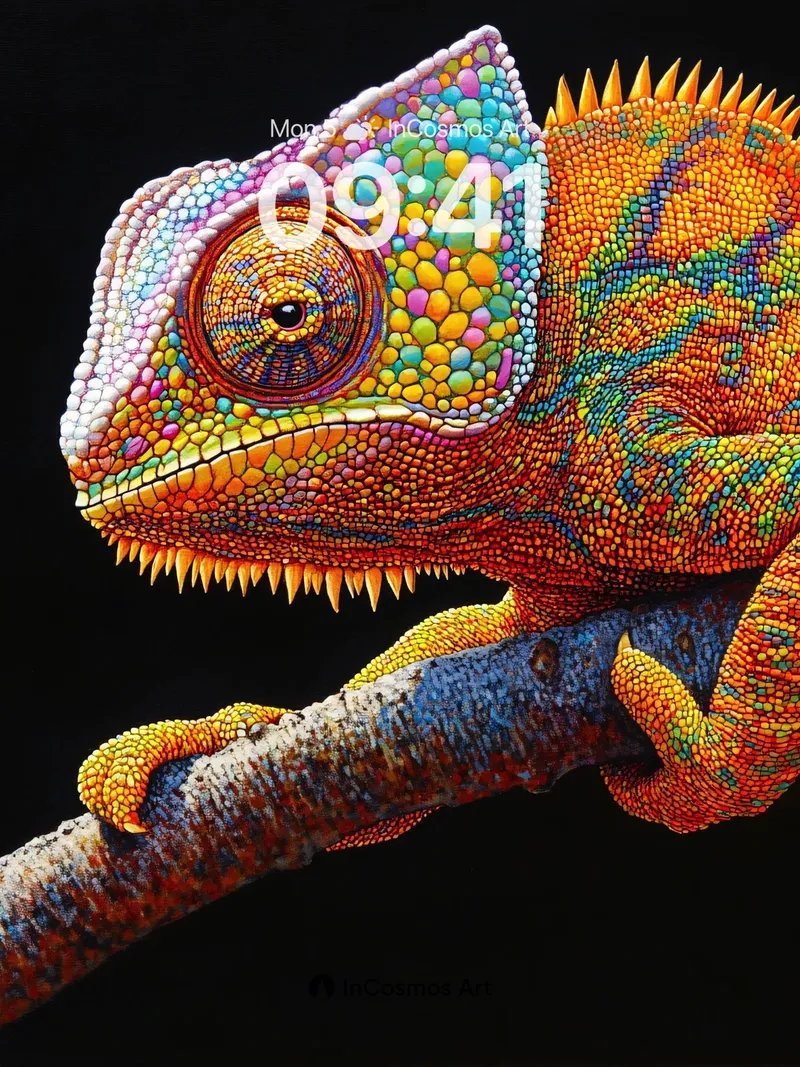 Chameleon Mirage Wallpaper with Living Color