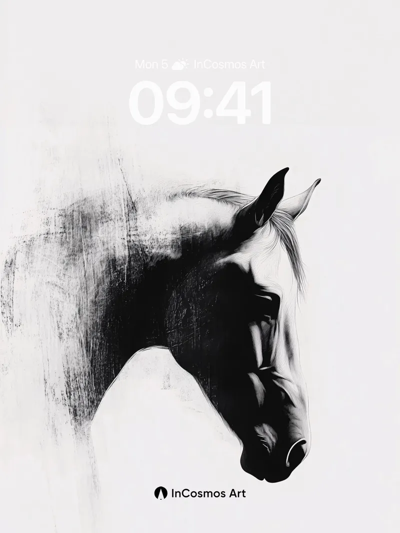 Silent Shadow Wallpaper with Charcoal Breath