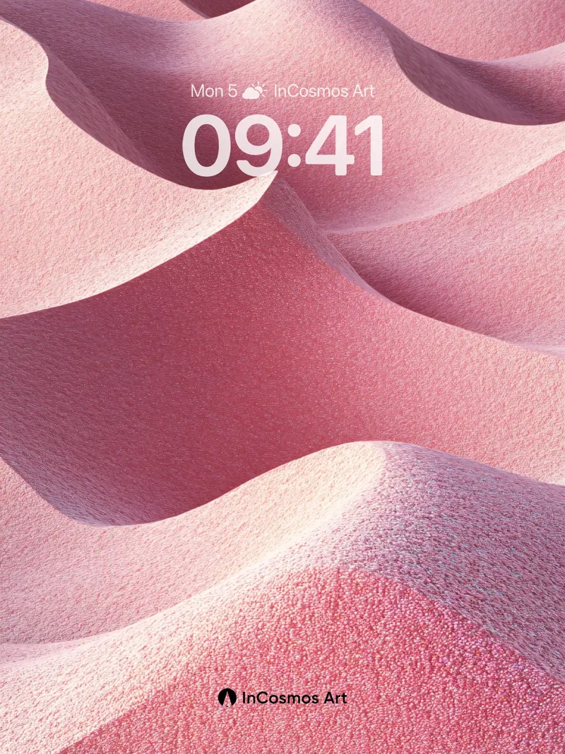Satin Dune Wallpaper with Soft Light Trails