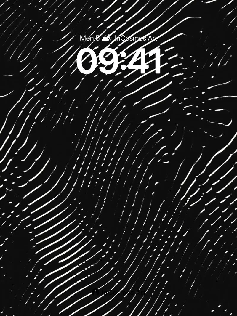 Fingerprint Echo Wallpaper with Silver Veins