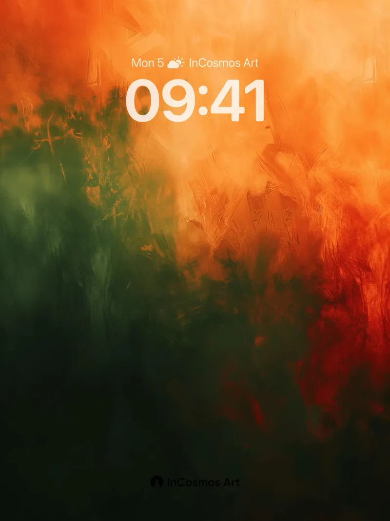 Emberstorm Wallpaper with Ashen Whispers