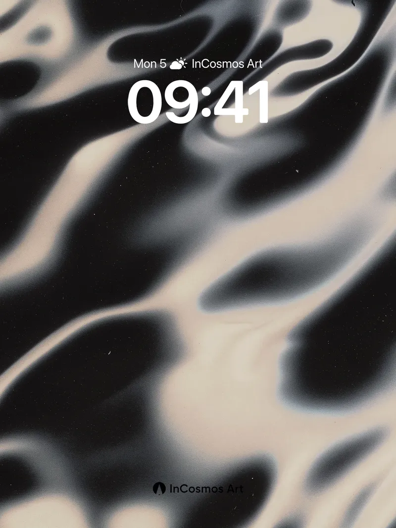 Liquid Shadow Wallpaper with Ethereal Veins