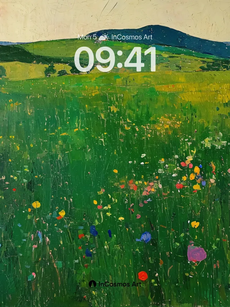 Whispering Meadow Wallpaper with Dappled Light