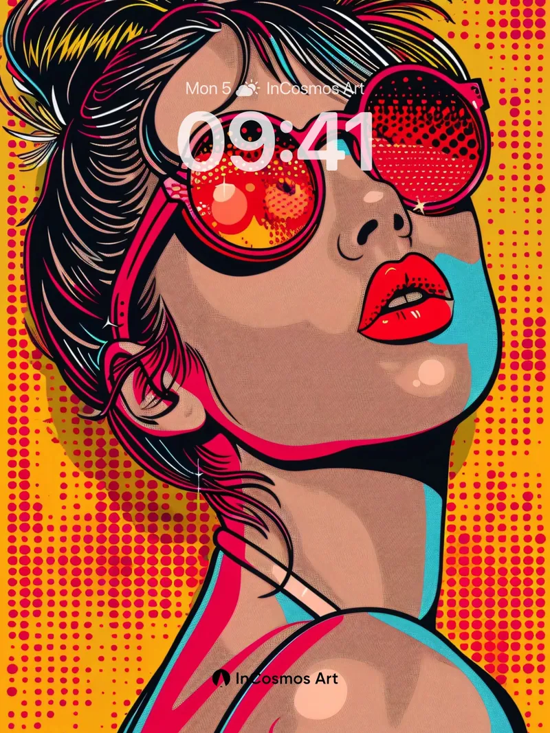 Pop Pulse Wallpaper with Electric Hair
